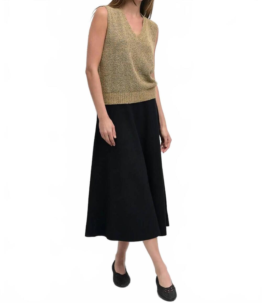 NEW MOD REF carrie v-neck vest in camel